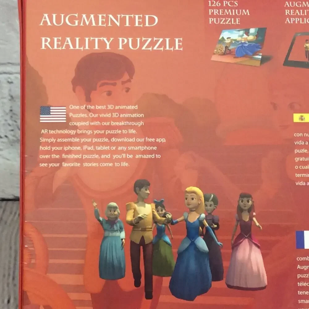 Cinderella Jigsaw Puzzle 3D Interactive 18x24 126 Pieces